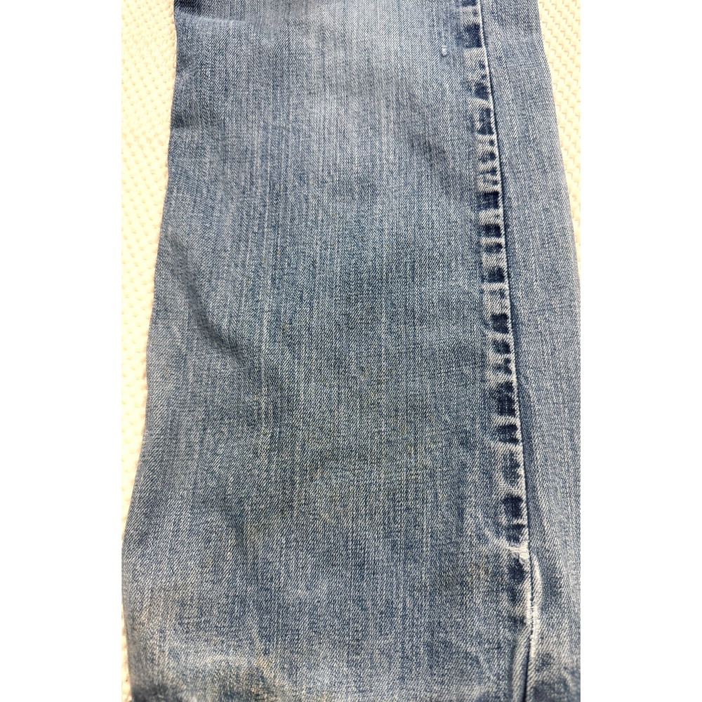 Levi's 527 Low Boot Cut Jeans Light Wash Denim Distressed W36 L32 - Picture 2 of 8